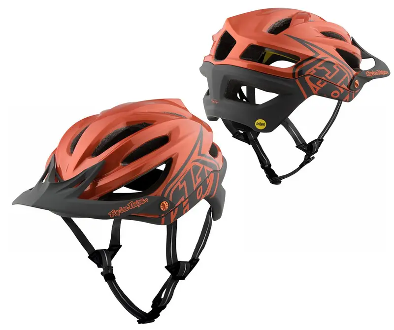 Troy Lee Designs A2 Mips Mtb Helmet - Decoy - Orange-Gray 1