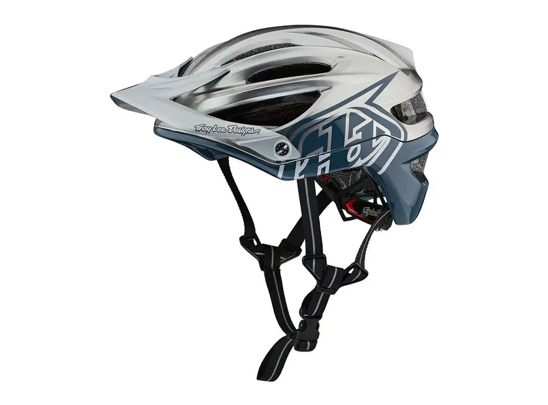 Troy Lee Designs A2 Mips Mtb Helmet - Decoy - Silver-Air Force Blue - 2019 1