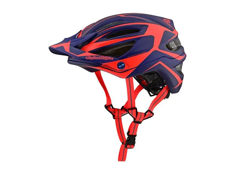 Troy Lee Designs A2 Mips Mtb Helmet - Dropout - Navy-Orange - 2019 1