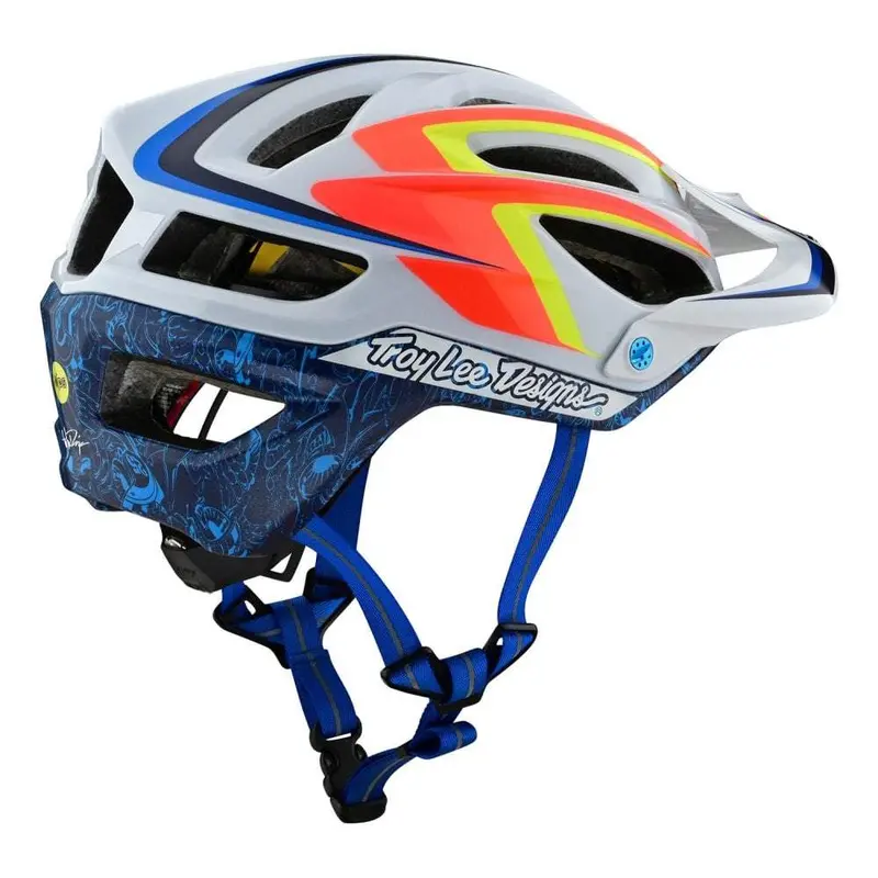 Troy Lee Designs A2 Mips Mtb Helmet - Mirage Ltd - White 1