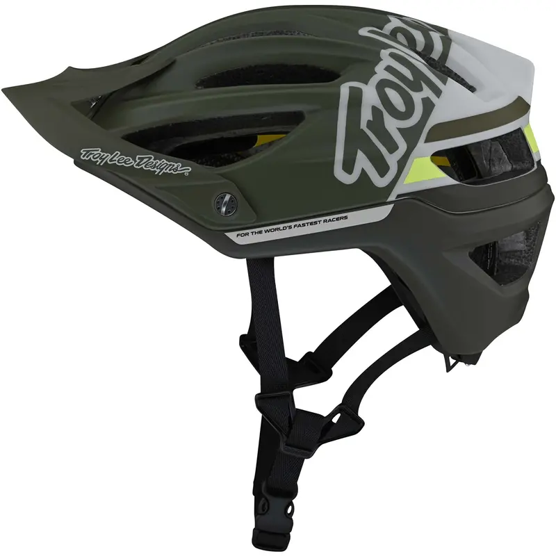 Troy Lee Designs A2 Mips Mtb Helmet - Silhouette - Green 2
