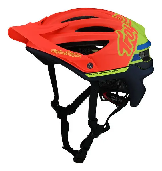 Troy Lee Designs A2 Mips Mtb Helmet - Silhouette - Orange-Yellow 1
