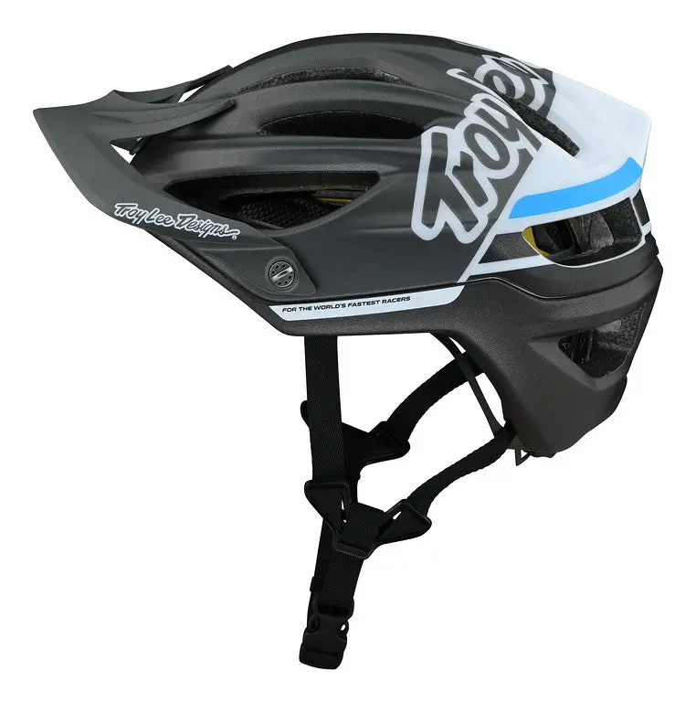 Troy Lee Designs A2 Mips Mtb Helmet - Silhouette - Silver 2