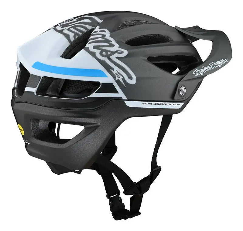 Troy Lee Designs A2 Mips Mtb Helmet - Silhouette - Silver 3