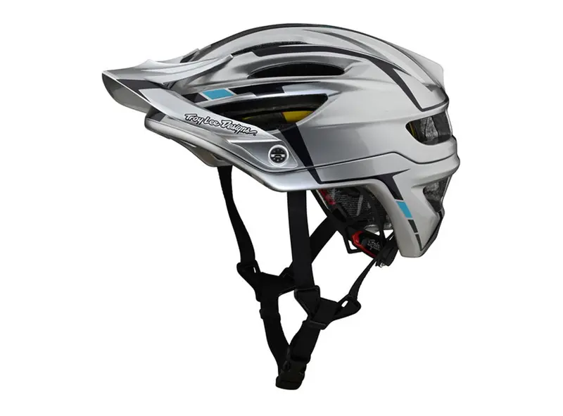 Troy Lee Designs A2 Mips Mtb Helmet - Sliver - Silver-Burgundy 1