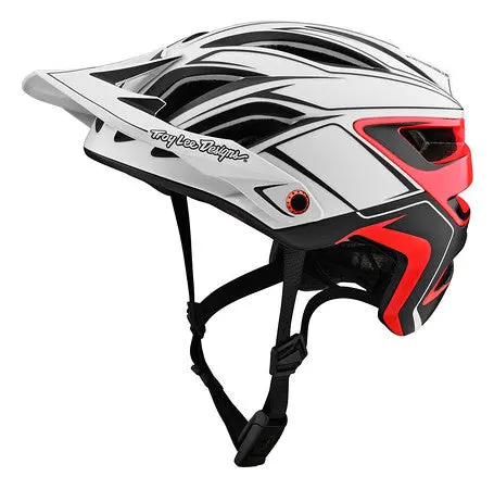 Troy Lee Designs A3 Mips Mtb Helmet - Pin - White-Red 1