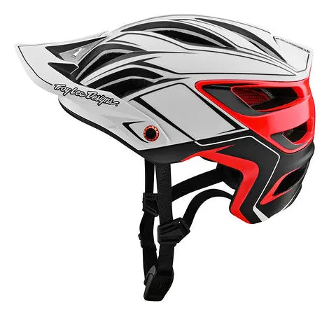 Troy Lee Designs A3 Mips Mtb Helmet - Pin - White-Red 2