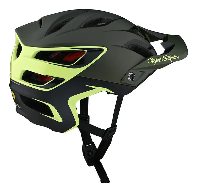 Troy Lee Designs A3 Mips Mtb Helmet - Uno Glass Green 3