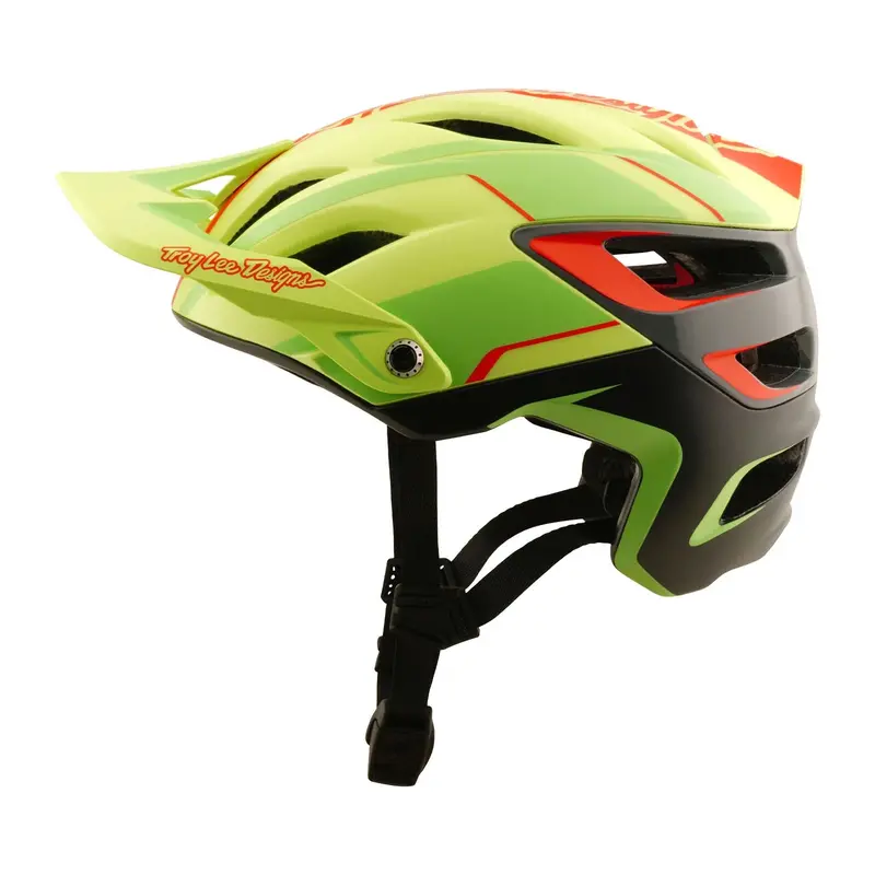Troy Lee Designs A3 Mtb Helmet - Lines - Glo Yellow 1