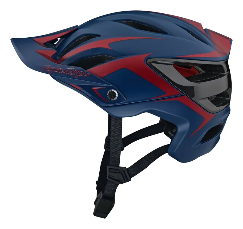 Troy Lee Designs A3 Mtb Helmet With Mips - Fang - Dark Blue-Burgundy - 2023 2