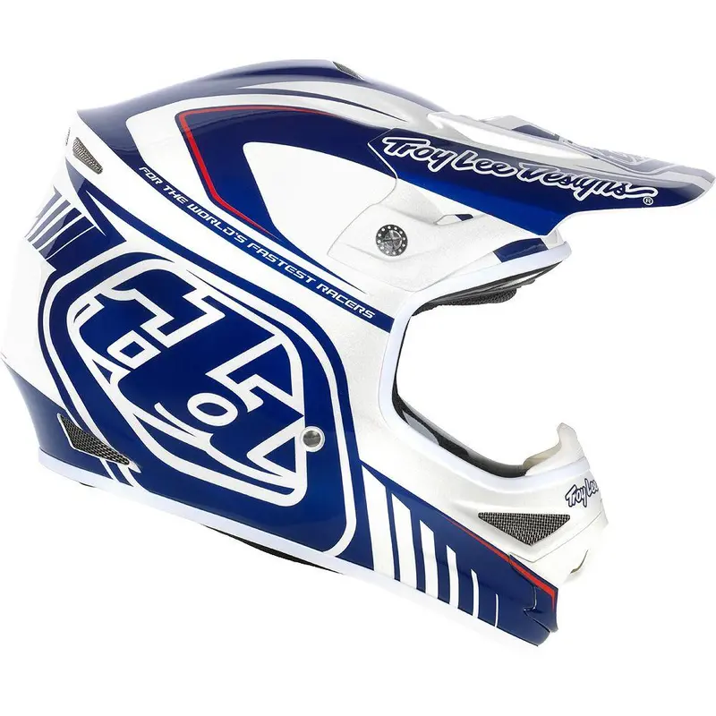 Troy Lee Designs Air Delta Full Face Helmet - Blue-White 1