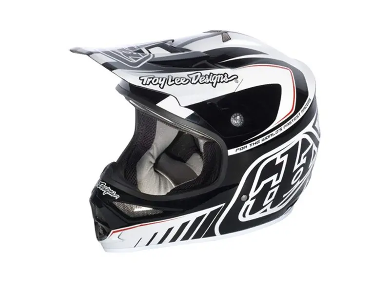 Troy Lee Designs Air Delta Full Face Helmet - White-Black 1