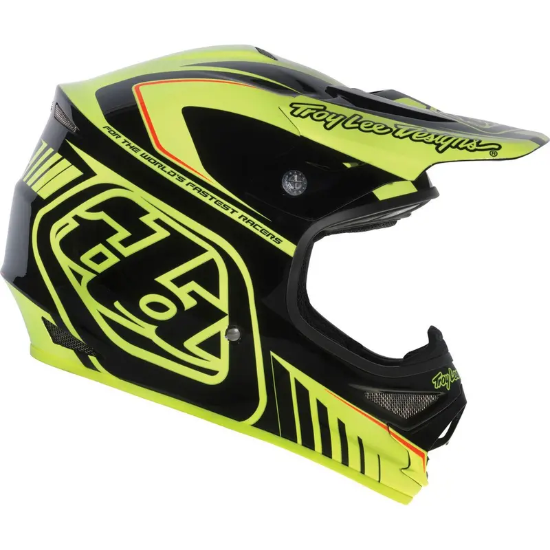 Troy Lee Designs Air Delta Full Face Helmet - Yellow-Black 1