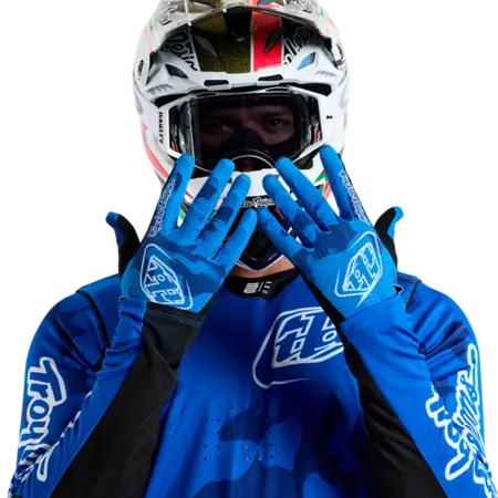 Troy Lee Designs Air Mtb Glove - Blotted - Bright Blue 3
