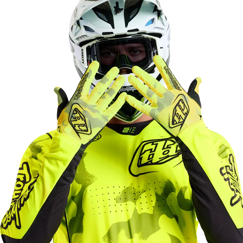 Troy Lee Designs Air Mtb Glove - Blotted - Flo Yellow 3