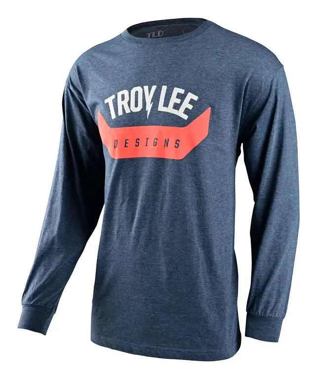 Troy Lee Designs Arc Long Sleeve Tee - Navy Heather 1