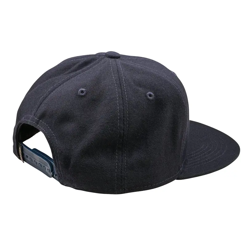 Troy Lee Designs Badge Flat Bill Snapback Hat - Navy 2