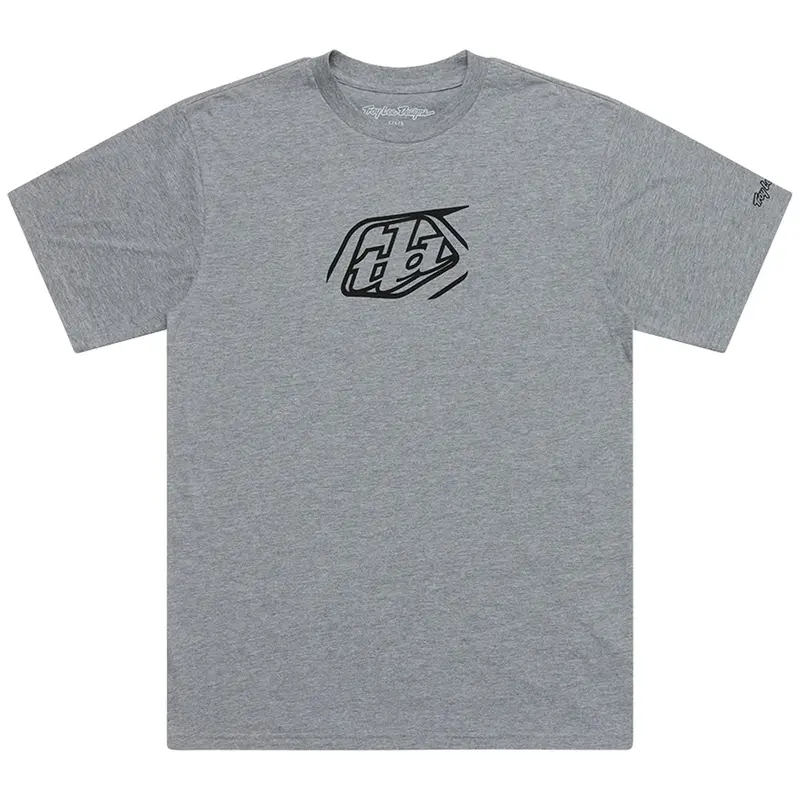 Troy Lee Designs Badge Short Sleeve Tee - Gray Heather 1