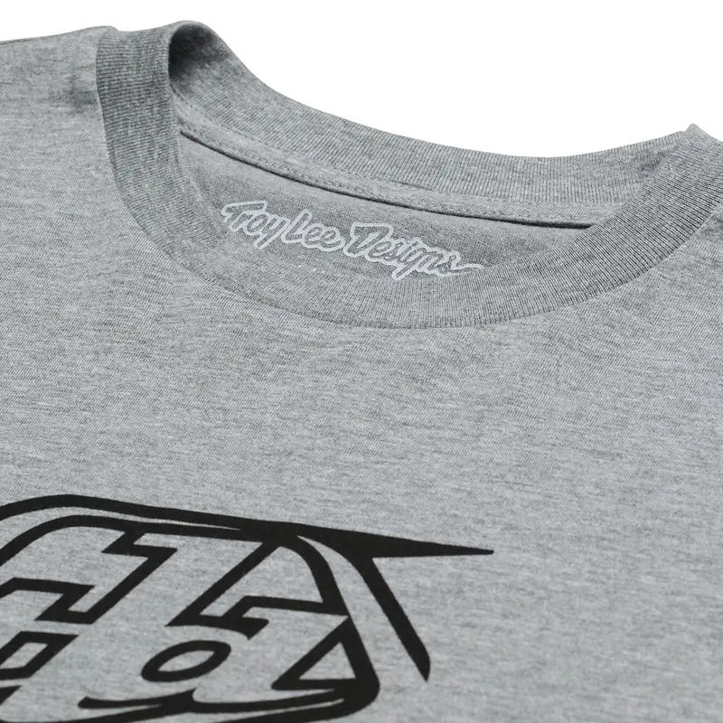 Troy Lee Designs Badge Short Sleeve Tee - Gray Heather 4