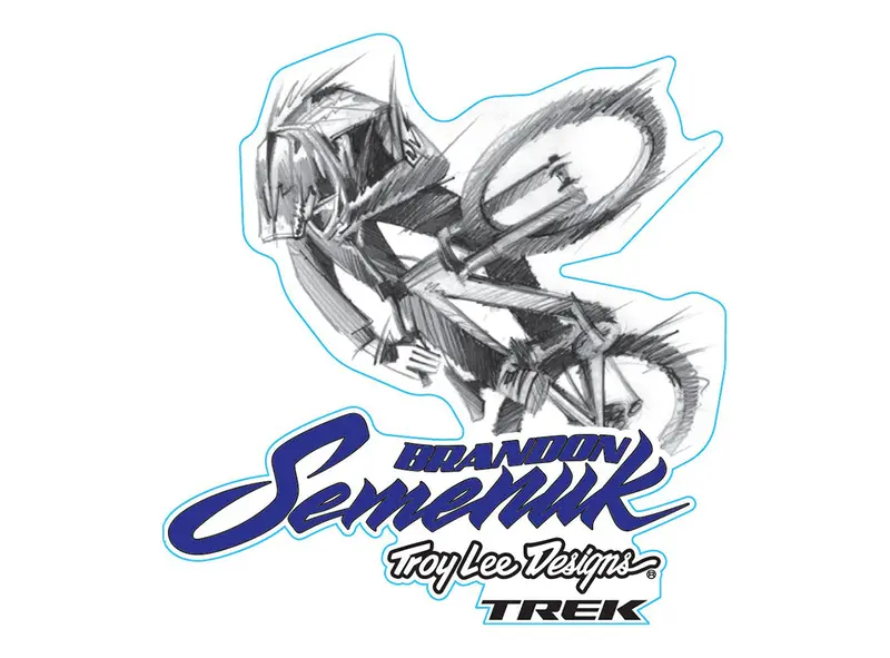 Troy Lee Designs Brandon Semenuk Sketch Sticker 1