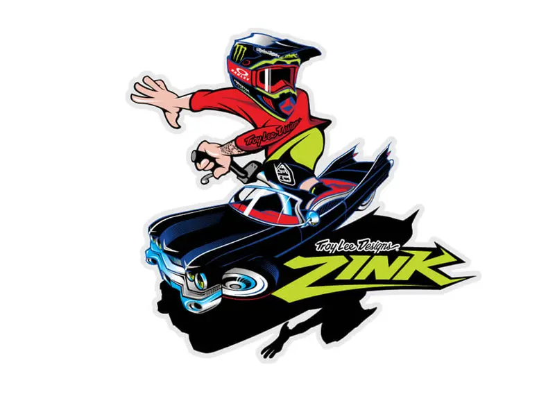 Troy Lee Designs Cam Zink Sticker 1