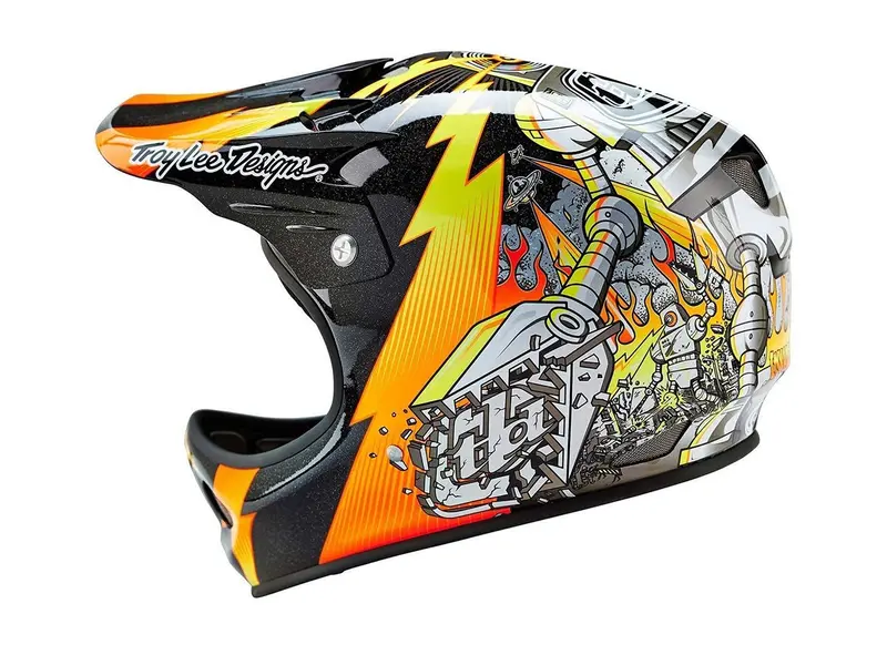 Troy Lee Designs D2 Invade Full Face Helmet - Black 2