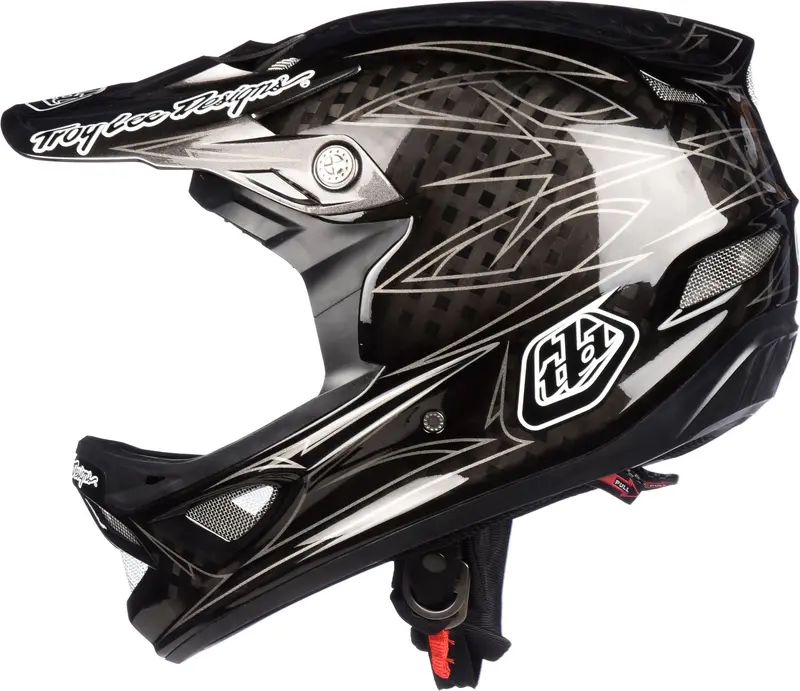 Troy Lee Designs D3 Carbon Full Face Helmet - Pinstripe Ii Black 1