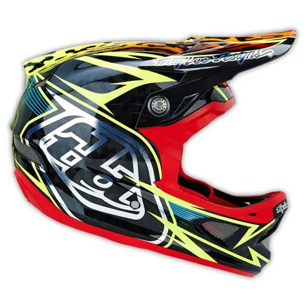 Troy Lee Designs D3 Carbon Full Face Helmet - Speeda Yellow 1