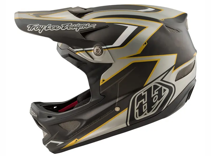 Troy Lee Designs D3 Carbon Mips Full Face Helmet - Cadence Gray 1