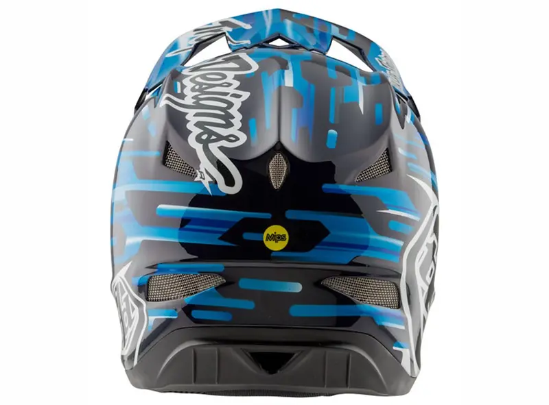 Troy Lee Designs D3 Carbon Mips Full Face Helmet - Code Blue 2