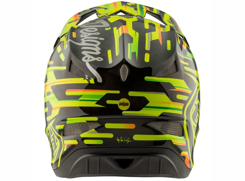 Troy Lee Designs D3 Carbon Mips Full Face Helmet - Code Yellow 2