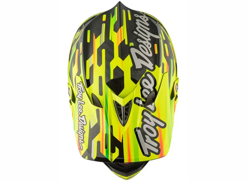 Troy Lee Designs D3 Carbon Mips Full Face Helmet - Code Yellow 3