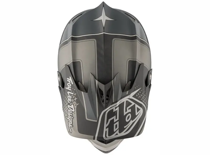 Troy Lee Designs D3 Carbon Mips Full Face Helmet - Starburst Black 2