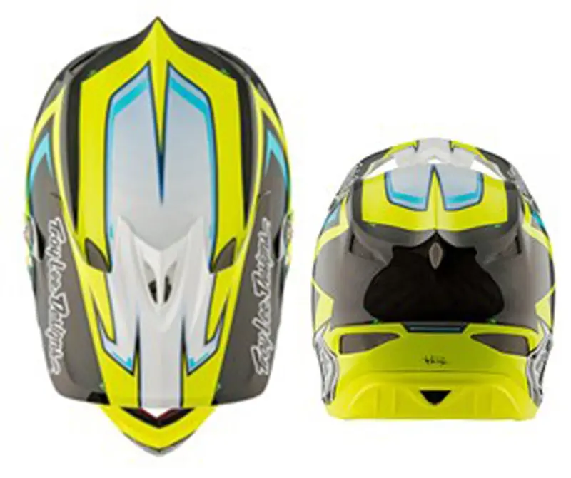 Troy Lee Designs D3 Composite Full Face Helmet - Cadence - Black-Yellow 2