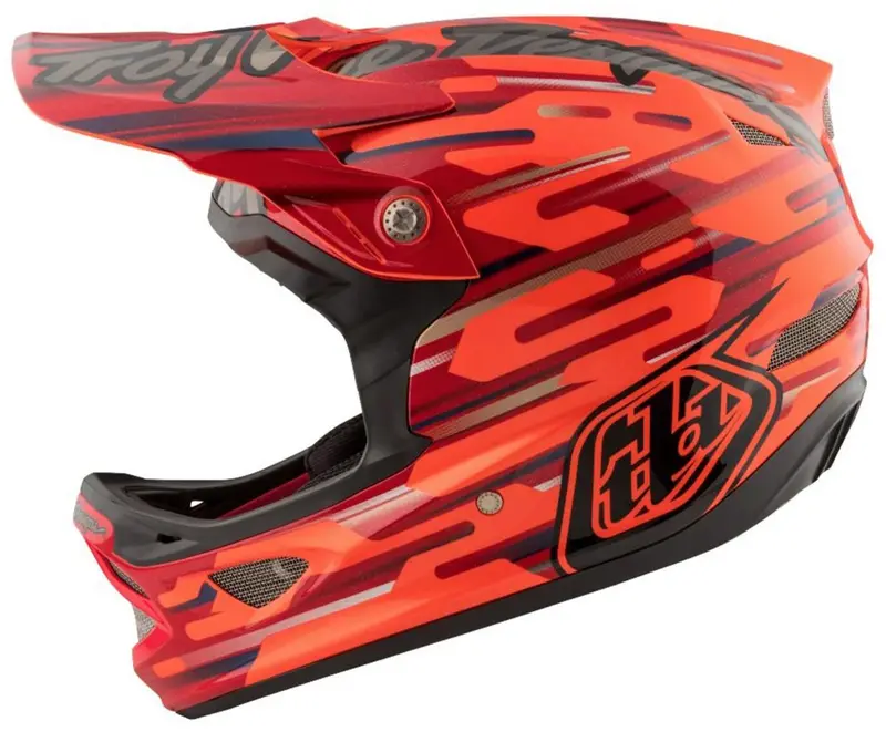 Troy Lee Designs D3 Composite Full Face Helmet - Code Orange 1