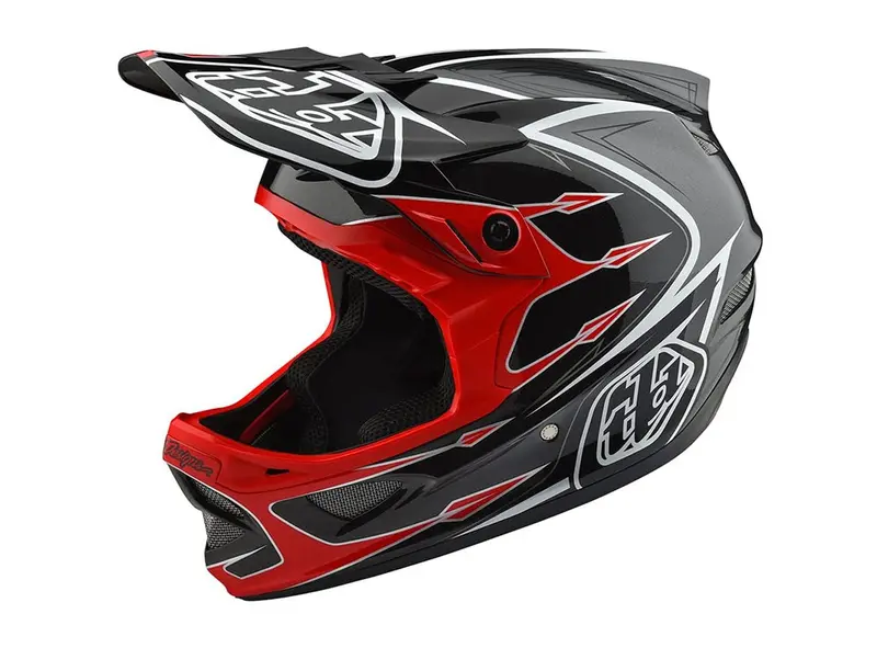 Troy Lee Designs D3 Composite Full Face Helmet - Corona Red-Gray - 2018 1