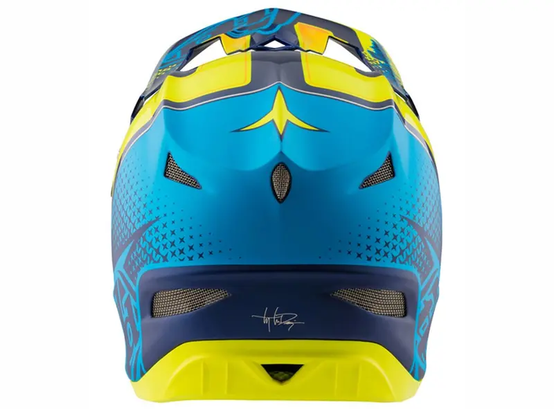 Troy Lee Designs D3 Composite Full Face Helmet - Starburst Yellow 2