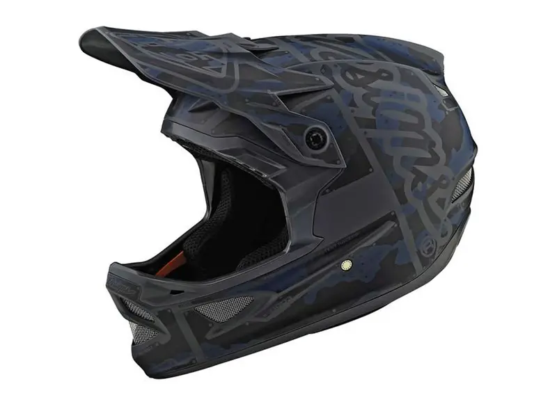 Troy Lee Designs D3 Fiberlite Factory Camo Full Face Helmet - Gray 1