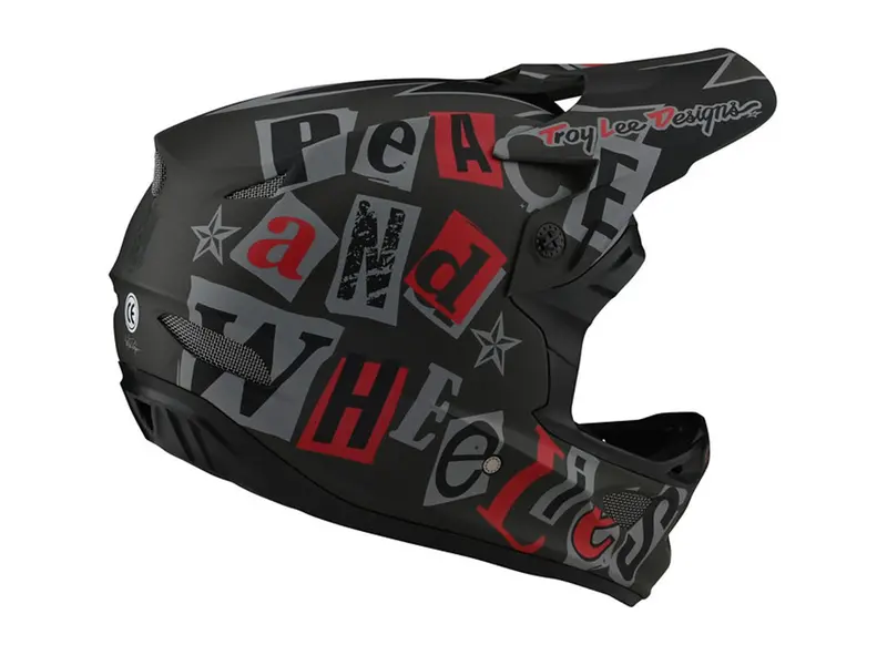 Troy Lee Designs D3 Fiberlite Full Face Helmet - Anarchy - Olive - 2021 2