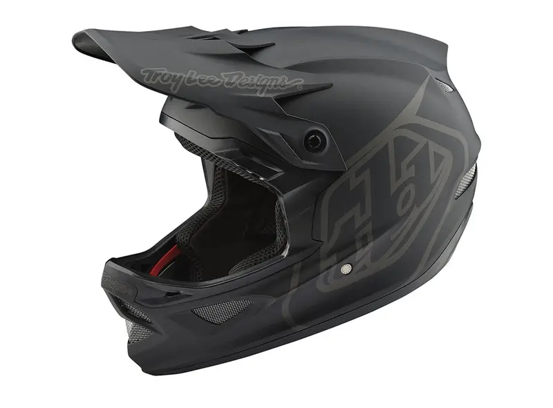 Troy Lee Designs D3 Fiberlite Full Face Helmet - Mono Black 1