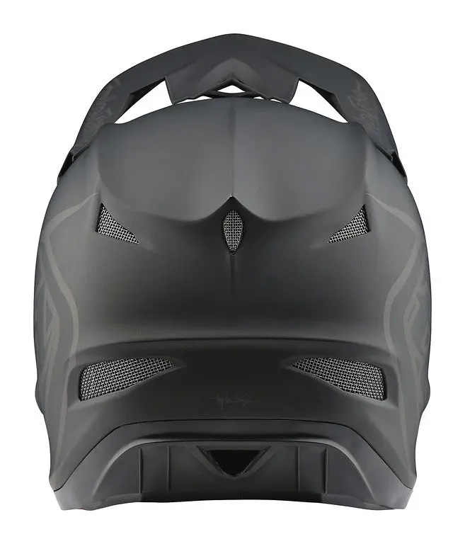 Troy Lee Designs D3 Fiberlite Full Face Helmet - Mono Black 4