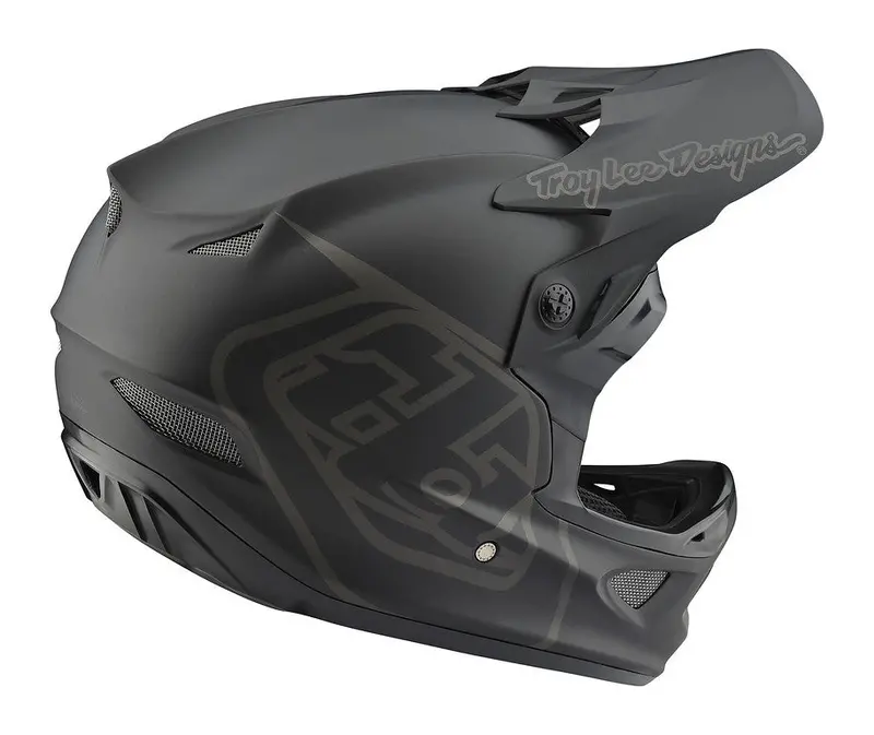 Troy Lee Designs D3 Fiberlite Full Face Helmet - Mono Black 5