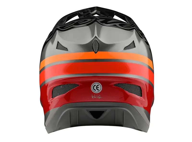 Troy Lee Designs D3 Fiberlite Full Face Helmet - Silhouette - Navy-Silver- 2020 2