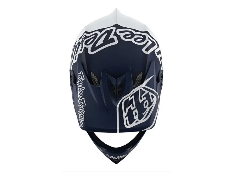 Troy Lee Designs D3 Fiberlite Full Face Helmet - Silhouette - Navy-White- 2020 3