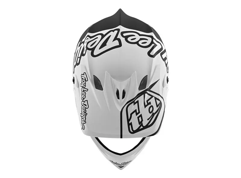 Troy Lee Designs D3 Fiberlite Full Face Helmet - Silhouette - White-Navy - 2020 3