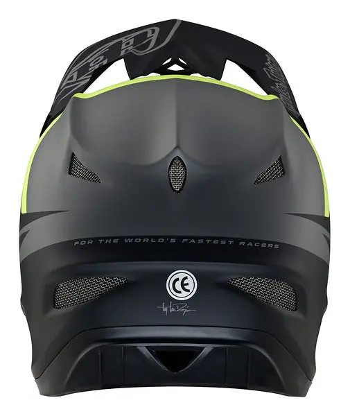 Troy Lee Designs D3 Fiberlite Full Face Helmet - Slant - Gray 5