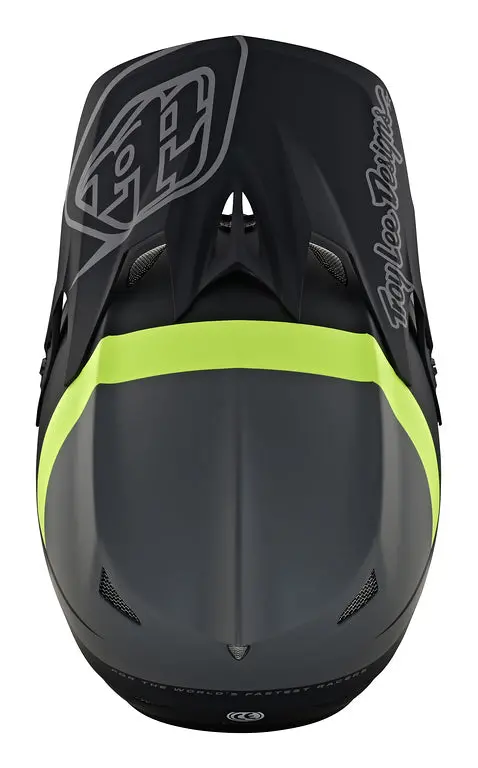 Troy Lee Designs D3 Fiberlite Full Face Helmet - Slant - Gray 6