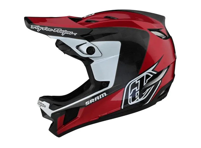 Troy Lee Designs D4 Carbon Full Face Helmet - Corsa - Sram Red - 2021 1