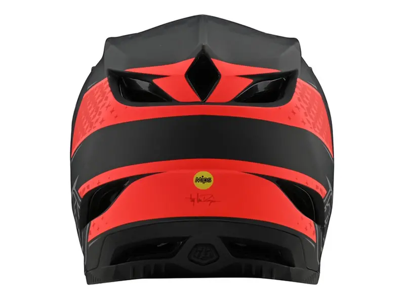 Troy Lee Designs D4 Carbon Full Face Helmet - Freedom - Black-Red - 2020 2