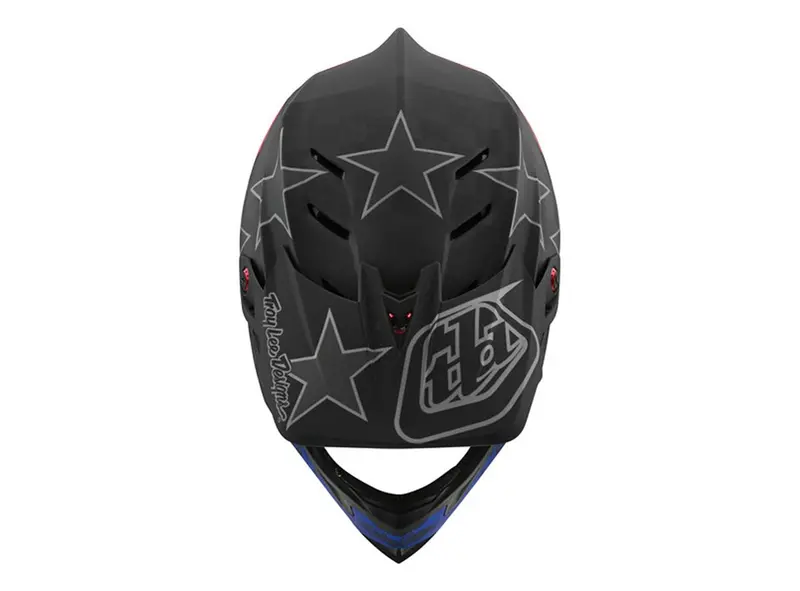 Troy Lee Designs D4 Carbon Full Face Helmet - Freedom - Black-Red - 2020 3